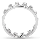 Men Sterling Silver Rings TS011 Rhodium 925 Sterling Silver Ring with CZ
