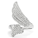 Men Sterling Silver Rings TS014 Rhodium 925 Sterling Silver Ring with CZ