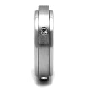 Mens Engagement Rings TK2933 Stainless Steel Ring with AAA Grade CZ