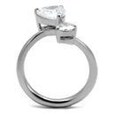 Mens Engagement Rings TK2981 Stainless Steel Ring with AAA Grade CZ