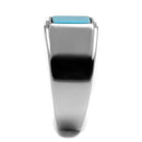 Mens Engagement Rings TK3000 Stainless Steel Ring with Synthetic