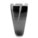 Mens Rings TK3272 Light Black (Gun) Stainless Steel Ring