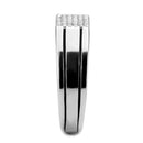 Silver Jewelry Rings Mens Stainless Steel Rings DA253 Stainless Steel Ring with AAA Grade CZ Alamode Fashion Jewelry Outlet