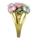 Pandora Gold Rings TK1791 Two-Tone Gold - Stainless Steel Ring with Assorted
