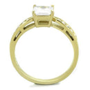 Silver Jewelry Rings Pandora Gold Rings TK1873 Gold - Stainless Steel Ring with AAA Grade CZ Alamode Fashion Jewelry Outlet