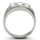 Pandora Rings TK946 Stainless Steel Ring with AAA Grade CZ