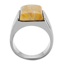 Pandora Rings TK947 Stainless Steel Ring with Semi-Precious in Brown