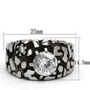Pandora Rings TK958 Stainless Steel Ring with AAA Grade CZ