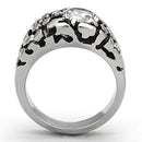 Pandora Rings TK958 Stainless Steel Ring with AAA Grade CZ