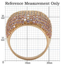 Pandora Rose Gold Rings 0W319 Rose Gold Brass Ring with AAA Grade CZ