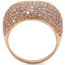 Pandora Rose Gold Rings 0W319 Rose Gold Brass Ring with AAA Grade CZ