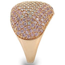 Pandora Rose Gold Rings 0W319 Rose Gold Brass Ring with AAA Grade CZ