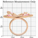 Pandora Rose Gold Rings 0W381 Rose Gold Brass Ring with AAA Grade CZ