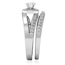 Silver Jewelry Rings Pre Engagement Ring 1W164 Rhodium Brass Ring with AAA Grade CZ Alamode Fashion Jewelry Outlet