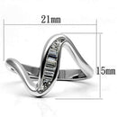 Silver Jewelry Rings Pre Engagement Ring 3W024 Rhodium Brass Ring with AAA Grade CZ Alamode Fashion Jewelry Outlet