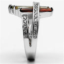 Silver Jewelry Rings Pre Engagement Ring 3W025 Rhodium Brass Ring with AAA Grade CZ Alamode Fashion Jewelry Outlet