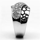 Silver Jewelry Rings Pre Engagement Ring 3W037 Rhodium Brass Ring with AAA Grade CZ Alamode Fashion Jewelry Outlet