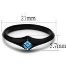 Silver Jewelry Rings Promise Rings For Her TK2284 - Stainless Steel Ring with Top Grade Crystal Alamode Fashion Jewelry Outlet