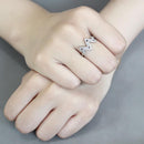 Silver Jewelry Rings Rings For Girls DA339 No Plating Stainless Steel Ring with AAA Grade CZ Alamode Fashion Jewelry Outlet