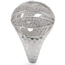 Rings For Sale 1W019 Rhodium Brass Ring with AAA Grade CZ
