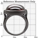 Rings For Sale 1W100 Ruthenium Brass Ring with AAA Grade CZ in Garnet