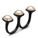 Rings For Women TK2104 Black - Stainless Steel Ring