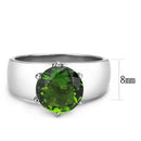 Rings For Women TK52008 Stainless Steel Ring with Synthetic