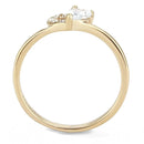 Rose Gold Engagement Rings TK3713 Rose Gold - Stainless Steel Ring with CZ