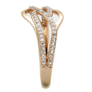 Rose Gold Engagement Rings TS276 Rose Gold 925 Sterling Silver Ring