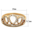 Rose Gold Engagement Rings TS279 Rose Gold 925 Sterling Silver Ring