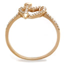 Rose Gold Engagement Rings TS281 Rose Gold 925 Sterling Silver Ring