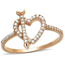 Rose Gold Engagement Rings TS281 Rose Gold 925 Sterling Silver Ring