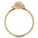 Rose Gold Engagement Rings TS282 Rose Gold 925 Sterling Silver Ring with CZ