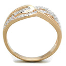 Rose Gold Engagement Rings TS361 Rose Gold + Rhodium Sterling Silver