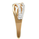 Silver Jewelry Rings Rose Gold Engagement Rings TS361 Rose Gold + Rhodium Sterling Silver Alamode Fashion Jewelry Outlet