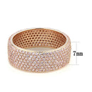 Rose Gold Engagement Rings TS612 Rose Gold 925 Sterling Silver Ring with CZ