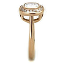 Rose Gold Rings TK1844 Rose Gold - Stainless Steel Ring with AAA Grade CZ