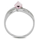Silver Engagement Rings TS313 Rhodium 925 Sterling Silver Ring with Crystal