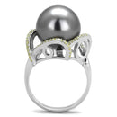 Silver Engagement Rings TS318 Rhodium 925 Sterling Silver Ring with Synthetic