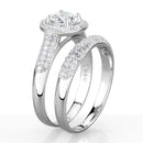 Silver Engagement Rings TS331 Rhodium 925 Sterling Silver Ring with CZ