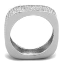 Silver Engagement Rings TS346 Rhodium 925 Sterling Silver Ring with CZ
