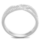 Silver Engagement Rings TS365 Rhodium 925 Sterling Silver Ring with CZ