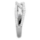 Silver Jewelry Rings Silver Engagement Rings TS365 Rhodium 925 Sterling Silver Ring with CZ Alamode Fashion Jewelry Outlet