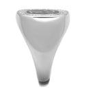 Silver Rings For Men TS225 Rhodium 925 Sterling Silver Ring with CZ