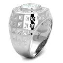 Silver Rings For Men TS231 Rhodium 925 Sterling Silver Ring with CZ