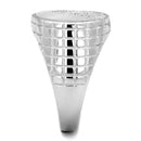 Silver Rings For Men TS233 Rhodium 925 Sterling Silver Ring with Precious Stone
