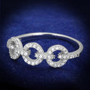 Silver Rings For Men TS400 Rhodium 925 Sterling Silver Ring with CZ