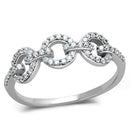 Silver Rings For Men TS400 Rhodium 925 Sterling Silver Ring with CZ
