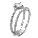 Silver Jewelry Rings Silver Rings For Women TS504 Rhodium 925 Sterling Silver Ring with CZ Alamode Fashion Jewelry Outlet