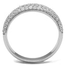 Silver Rings TS535 Rhodium 925 Sterling Silver Ring with AAA Grade CZ